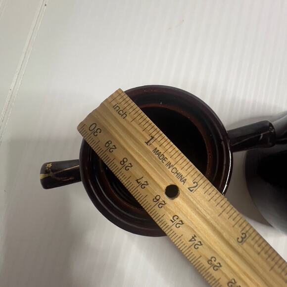 Vintage Japanese Moriage Style Redware Coffee/Teapot with Creamer and Sugar - Picture 6 of 12